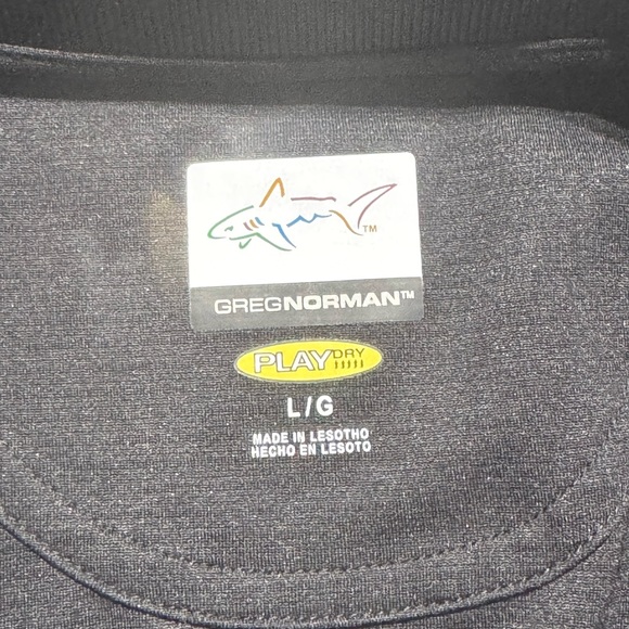 Greg Norman Collection Gray Polo Shirt Classic Design - Picture 2 of 6